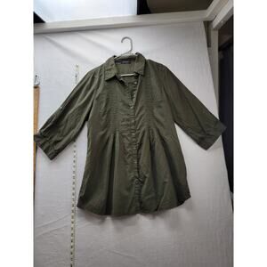 FYLO Army Green pull over blouse Size L